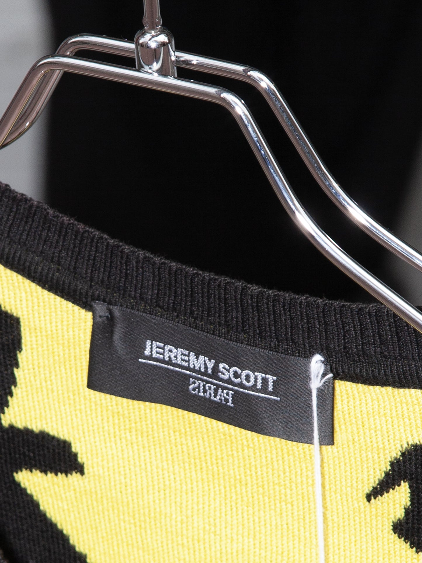 Jeremy Scott Wool Sleeveless Top with Geometric Motifs