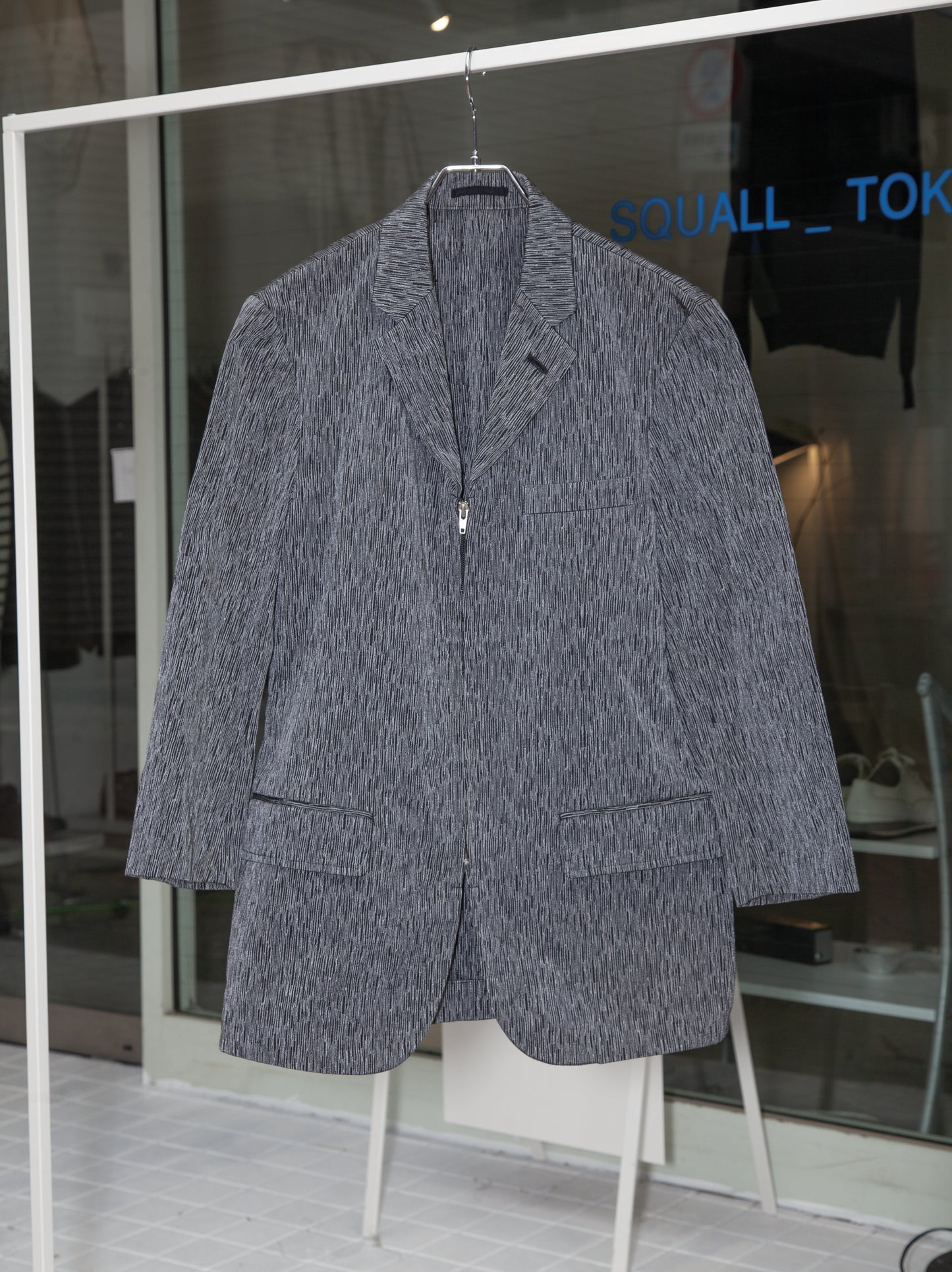 Front Zip All-Over Print Comme des Garçons AD2000 Tailored Jacket